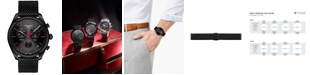 Tissot Men's Swiss Chronograph T-Classic PR 100 Black PVD Stainless Steel Mesh Bracelet Watch 41mm